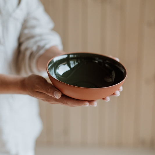 Bowl 0.6L moss green · Earth