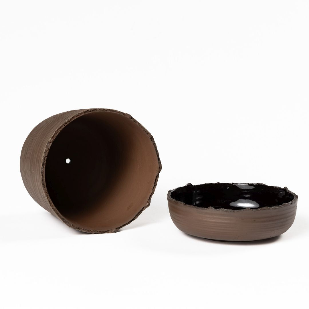 Plant pot with saucer M · SOIL