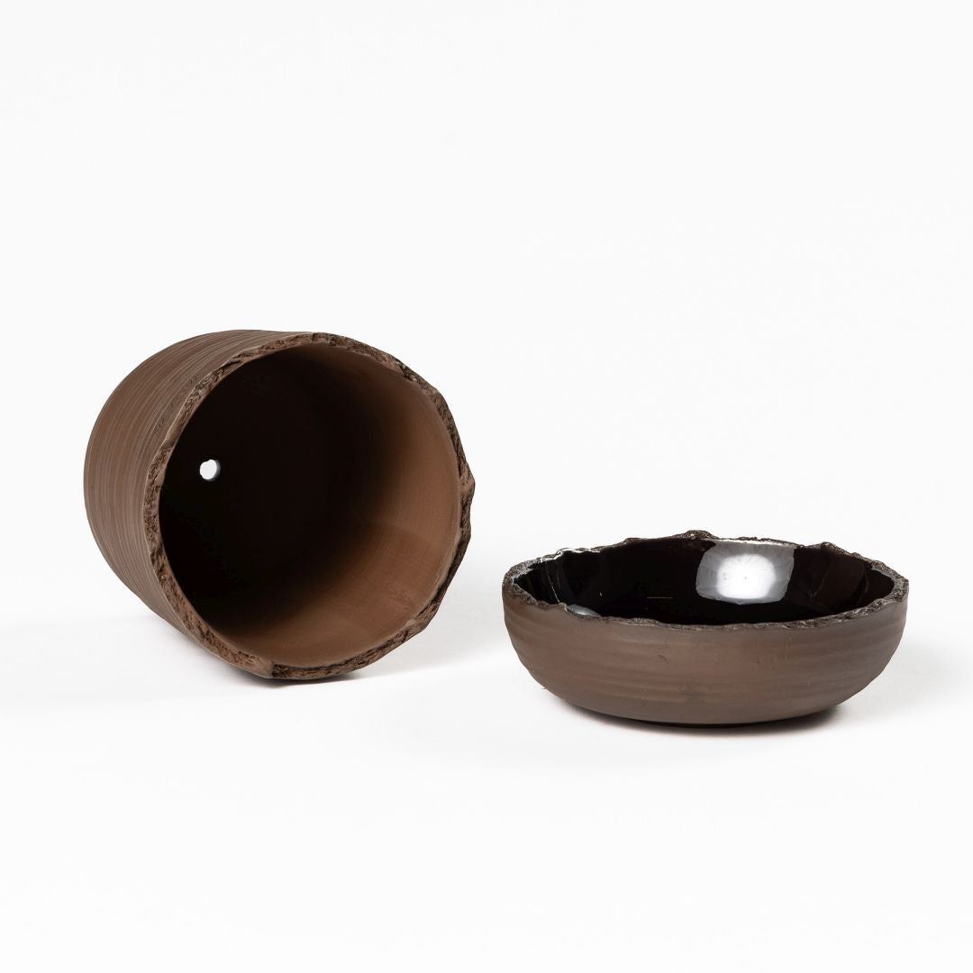 Plant pot with saucer S · SOIL