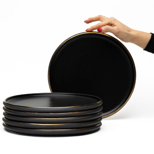 Dinner Plate Set (6 pcs) · Eclipse Gold