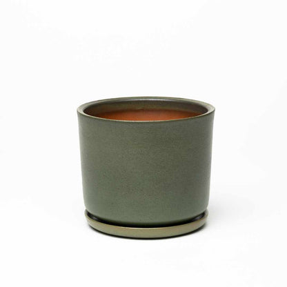 Plant pot with saucer S · Moss