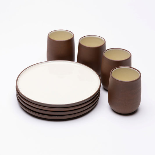 No.24 - Medium Plate & Mug set · Earth Raw