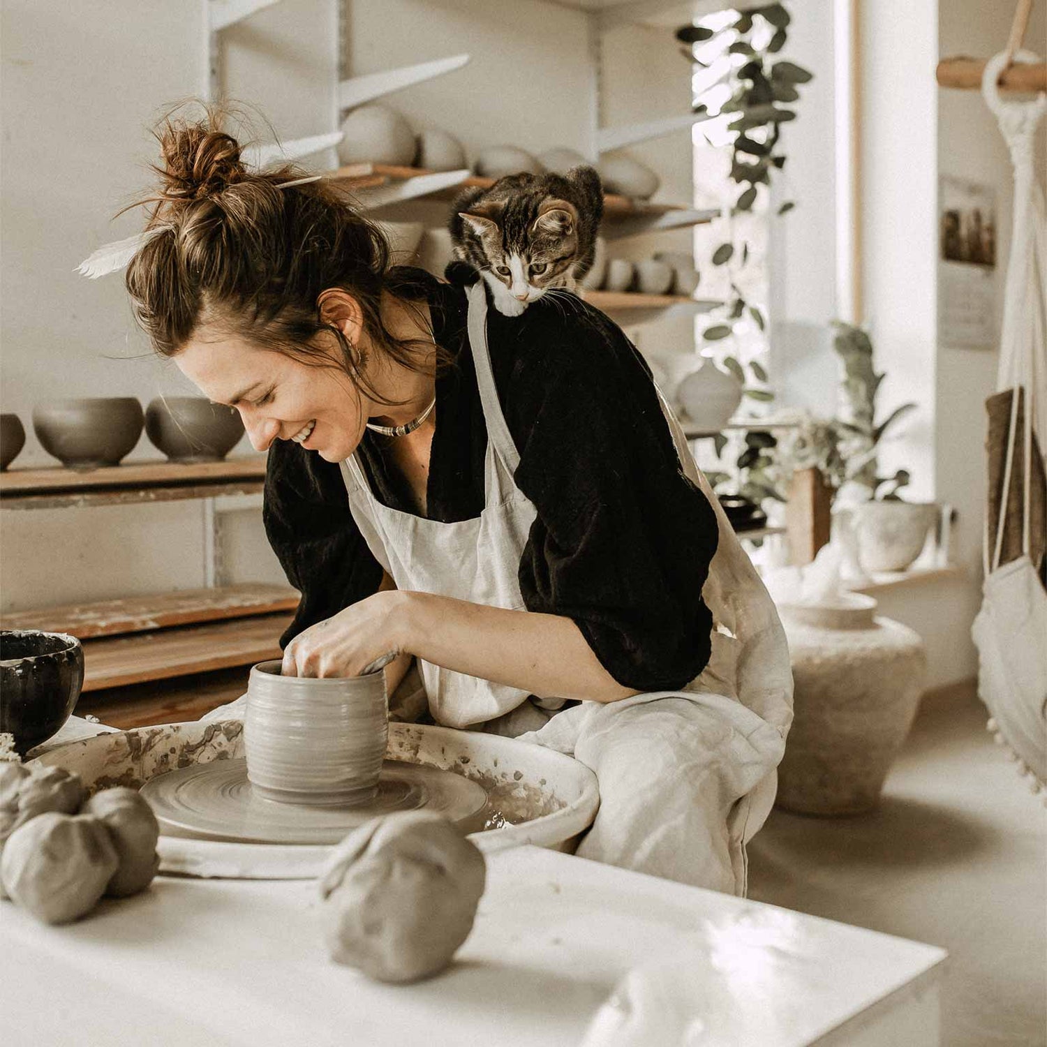 Clay artist Laima Grigone